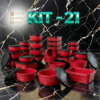 Kit 21 potes de cozinha