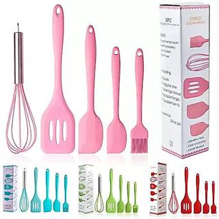 Kit 5 utensílios de silicone